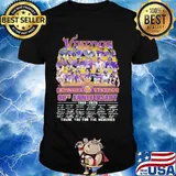 Minnesota vikings 60th anniversary 1960 2020 thank for the memories signatures shirt