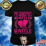 My Grandma's Battle is My Battle Breast Cancer Awareness T-Shirt