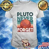 Never Forget Pluto Shirt. Retro Style Funny Space, Science T-Shirt