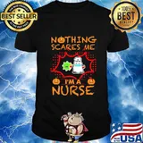 Nothing Scares Me I'm A Nurse Coronavirus Pumpkin Halloween Shirt