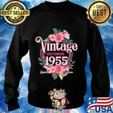 October 1955 Birthday Gift 65th Flowers Limited Edition T-Shirt Sweater