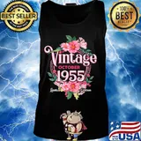 October 1955 Birthday Gift 65th Flowers Limited Edition T-Shirt Tank top