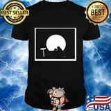 Official aro moon dog woman halloween shirt