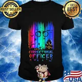 Official correctional officer colors bats pumpkin halloween shirt