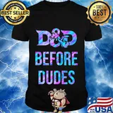 Official d&d before dudes hologram shirt