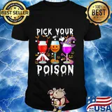 Official pick your boo poison wine halloween shirt