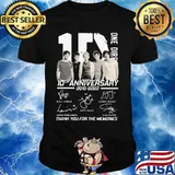 One direction 10th anniversary 2010 2020 thank for the memories signatures shirt