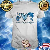 Peace love dolphins heart shirt