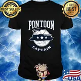 Pontoon Captain Boat Long Sleeve T-Shirt