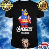 Pooh captain america avengers need me shirt