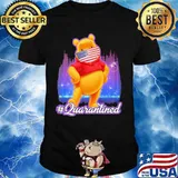 Pooh mask american flag quarantined shirt