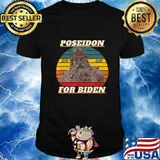 Poseidon for Biden 2020 Funny Retro Gift Anti-Trump Election T-Shirt