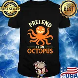 Pretend I'm An Octopus Funny pumpkin Halloween Costume T-Shirt