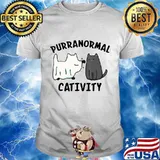 Purranormal Cativity Funny Halloween Cat Parody Men Women T-Shirt