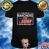Ranchers For Trump Conservative Rancher Gift 2020 Reelection T-Shirt