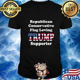 REPUBLICAN CONSERVATIVE FLAG LOVING 2020 TRUMP SUPPORTER T-Shirt