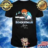 Retro Elton tshirt John Peanuts Playing Piano Rocketman Gift T-Shirt