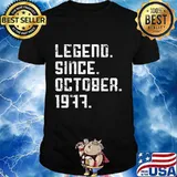Retro Vintage October 1977 Tee Legend 43rd Birthday Gift T-Shirt