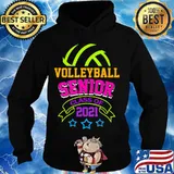 Senior Volleyball Player Class of 2021 Teen Player Gift T-Shirt Hoodie