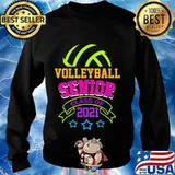 Senior Volleyball Player Class of 2021 Teen Player Gift T-Shirt Sweater