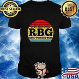 She Persisted RBG Ruth Bader Ginsburg Girl Power Retro Women T-Shirt