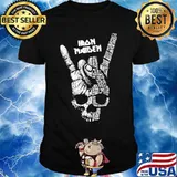 Skull hand iron maiden vintage shirt