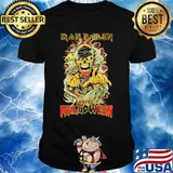Skull iron maiden happy halloween shirt