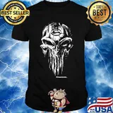 Skull longhorns logo halloween shirt