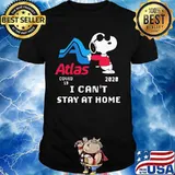 Snoopy atlas covid-19 2020 i can't stay at home shirt