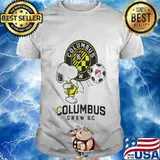 Snoopy columbus crew sc soccer shirt