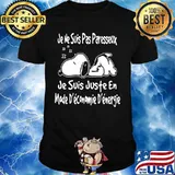 Snoopy je ne suis pas paresseux je suis juste en mode deconomie denergie shirt