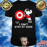 Snoopy target covid-19 2020 i can't stay at home shirt
