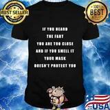 Social Distance Novelty Sarcastic Fart Funny Design T-Shirt