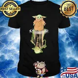 Star wars baby yoda water reflection shirt