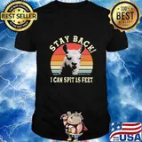 STAY BACK I CAN SPIT 15 FEET LLAMA VINTAGE RETRO SHIRT