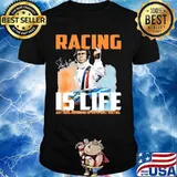 Steve mcqueen racing is life anything before after just waiting signature shirt