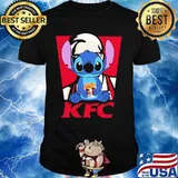 Stitch eating kfc logo shirt