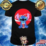 Stitch hug coca cola logo shirt
