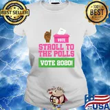 Stroll To The Polls - AKA Voting - AKA Sorority - AKA Vote T-Shirt Ladies tee