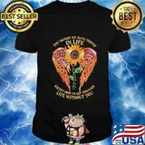 Supernatural wings you taught me many things in life except how to get through life without you shirt