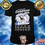Tampa bay lightning stanley cup champions 2020 be the thunder signatures shirt