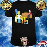 The simpsons family characters cartoon shirt