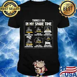 Things I Do In My Spare Time Funny Mountain Bike MTB Bicycle T-Shirt