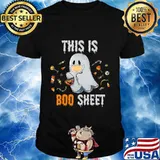 This is BOO Sheet Shirt Ghost funny Halloween Costume 2020 T-Shirt