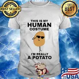 This is My Human Costume I'm Really a Potato Funny Halloween T-Shirt