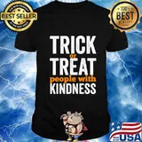 Trick Or Treat People With Kindness Halloween Teacher T-Shirt