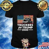 Truckers For Trump 2020 Pro-Trump Truck Drivers Apparel T-Shirt