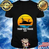 TRUMP 2020 Boaters For Trump Parade Florida Yacht Boat Flag T-Shirt