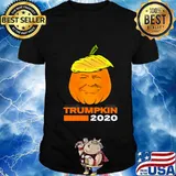 Trump 2020 Trumpkin Halloween Election Pumpkin Shirt
