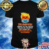 Trumpkin Orange On The Outside Funny Trump Wear Mask 2020 shirt